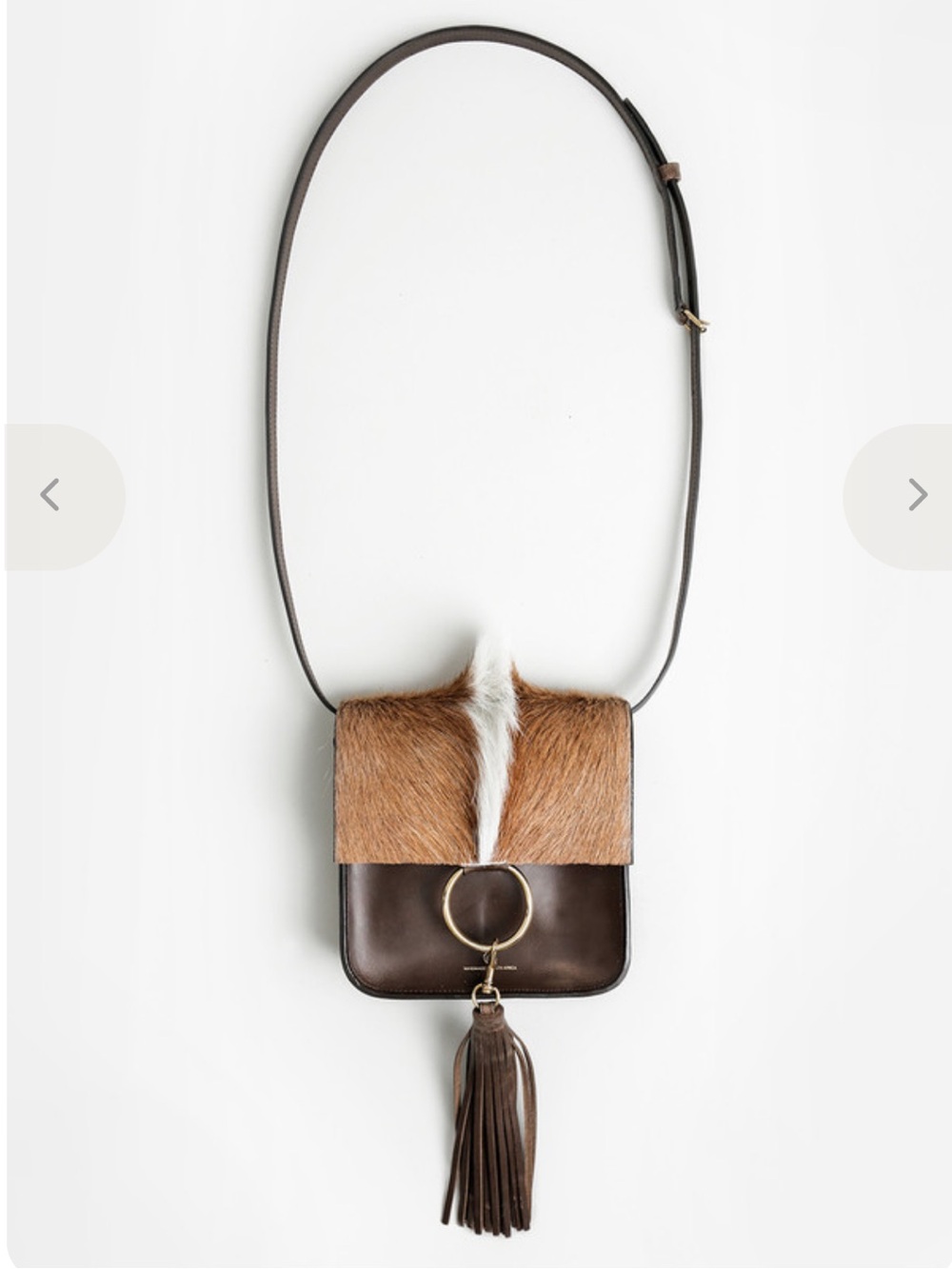 Brother Vellies Brown Springbok Palma Bag Purse